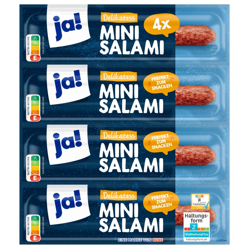 ja! Delikatess Mini-Salami 4x25g
